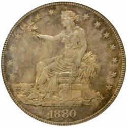 1880 Trade Dollar. Proof-64 (PCGS).
