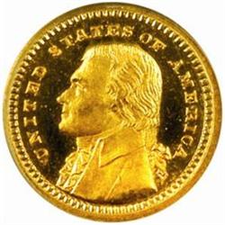 1903 Louisiana Purchase Exposition Gold Dollar. Jefferson Portrait. Proof-66 (PCGS).