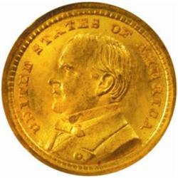 1903 Louisiana Purchase Exposition Gold Dollar. McKinley Portrait. MS-66 (NGC).