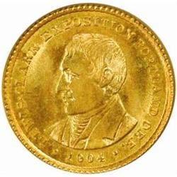 1904 Lewis and Clark Gold Dollar. MS-66 (PCGS).