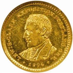 1904 Lewis and Clark Gold Dollar. MS-61 PL (NGC).