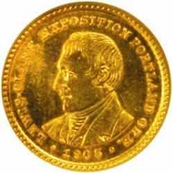 1905 Lewis and Clark Gold Dollar. MS-66 (NGC).