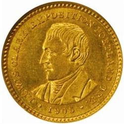 1905 Lewis and Clark Gold Dollar. MS-63 (NGC).