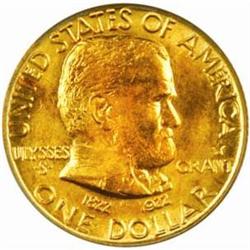 1922 Grant Gold Dollar. Star. MS-66 (PCGS).