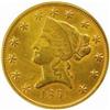 Image 1 : 1861 Clark, Gruber & Co. $10 Gold. K-7. Rarity-4. AU Details--Repaired, Improperly Cleaned (NCS).