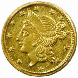 1856 Round 50 Cents. BG-434. Rarity-4-. Liberty Head. MS-62 (PCGS).