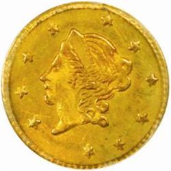 1870 Round 50 Cents. BG-1010. Rarity-3. Liberty Head. MS-62 (PCGS).