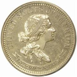 1870 Pattern Dime. Judd-868, Pollock-964. Rarity-7-. Proof-63 (PCGS).