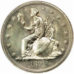 1871 Pattern $1. Judd-1133, Pollock-1270. Rarity-6+. Proof--Repaired, Improperly Cleaned (NCS).