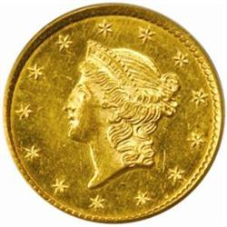 1850 Gold Dollar. MS-63 (PCGS).