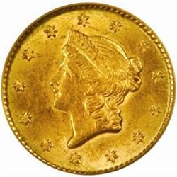 1851 Gold Dollar. MS-62 (PCGS).