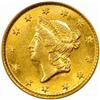 Image 1 : 1854 Gold Dollar. Type I. MS-61 (PCGS).