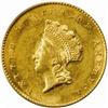 1855 Gold Dollar. AU-58 (PCGS).