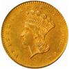 1858-S Gold Dollar. MS-61 (PCGS).