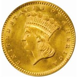 1873 Gold Dollar. Open 3. MS-63 (PCGS).