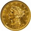 1872-S Liberty Quarter Eagle. AU-58 (NGC).