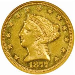 1877 Liberty Quarter Eagle. Proof-55 (NGC).