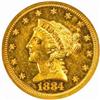 1884 Liberty Quarter Eagle. Proof-61 Cameo (NGC).