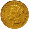 1856-S Three-Dollar Gold Piece. EF-40 (NGC).