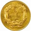 Image 2 : 1860 Three-Dollar Gold Piece. MS-62 (PCGS).