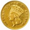 1872 Three-Dollar Gold Piece. AU-53 (PCGS).