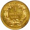 Image 2 : 1888 Three-Dollar Gold Piece. Proof-64 (PCGS).