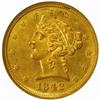 Image 1 : 1842-C Liberty Half Eagle. Winter 5-C. Large Date. MS-60 (NGC).