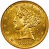1886 Liberty Half Eagle. MS-63 (NGC).