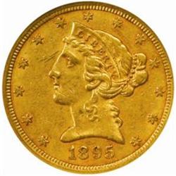 1895-S Liberty Half Eagle. AU-55 (NGC).