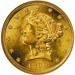 1899-S Liberty Half Eagle. MS-65 (NGC).