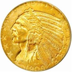 1909 Indian Half Eagle. MS-65 (PCGS).