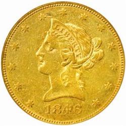 1846 Liberty Eagle. EF-45 (PCGS).