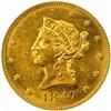 1847 Liberty Eagle. MS-61 (NGC).