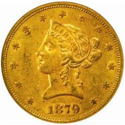 1879-S Liberty Eagle. AU-58 (NGC).
