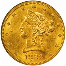 1882-S Liberty Eagle. MS-62 (NGC).