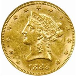 1888 Liberty Eagle. MS-61 (PCGS).