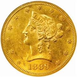 1889 Liberty Eagle. MS-62 (NGC).