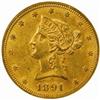 1891 Liberty Eagle. MS-61 (NGC).