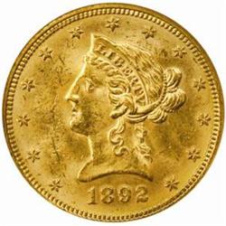 1892 Liberty Eagle. MS-63 (NGC).