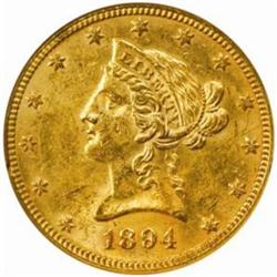 1894 Liberty Eagle. MS-60 (NGC).