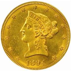 1894-O Liberty Eagle. MS-62 (PCGS).