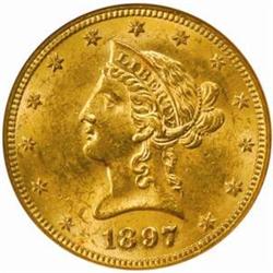1897 Liberty Eagle. MS-62 (NGC).