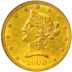1900-S Liberty Eagle. AU-58 (PCGS).