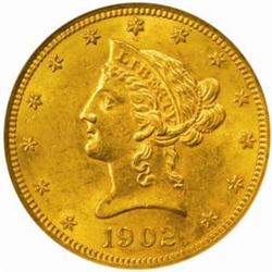 1902 Liberty Eagle. MS-62 (NGC).