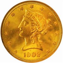 1902-S Liberty Eagle. MS-66 (NGC).