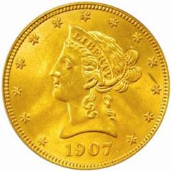 1907 Liberty Eagle. MS-62 (PCGS).