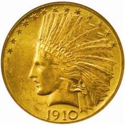 1910 Indian Eagle. MS-62 (NGC).