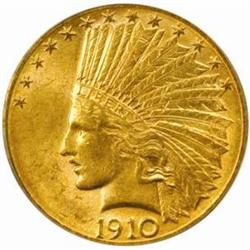 1910-D Indian Eagle. MS-62 (PCGS).