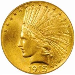 1913 Indian Eagle. MS-65 (PCGS).