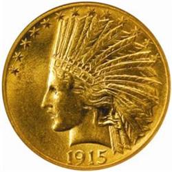 1915-S Indian Eagle. MS-64 (NGC).